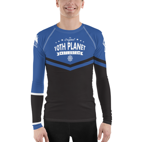 Men's blue Ranked Rash Guard