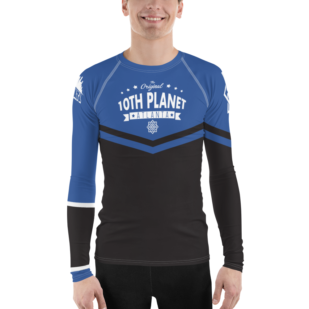 Men's blue Ranked Rash Guard