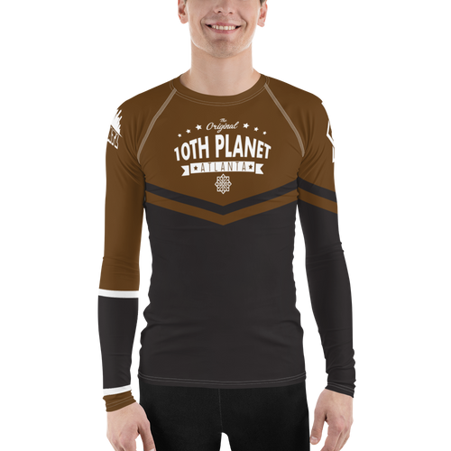 Men's Brown Ranked Rash Guard!