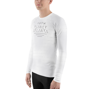 Men's White Belt Broken Rash Guard