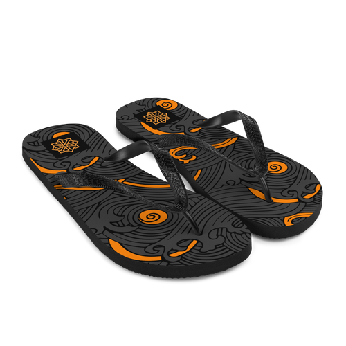 kuzushi club haro Flip-Flops (orange)