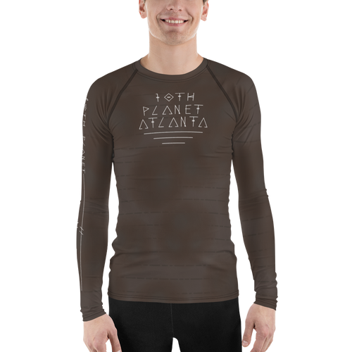 Men's Brown Ranked Kowareta Rash Guard