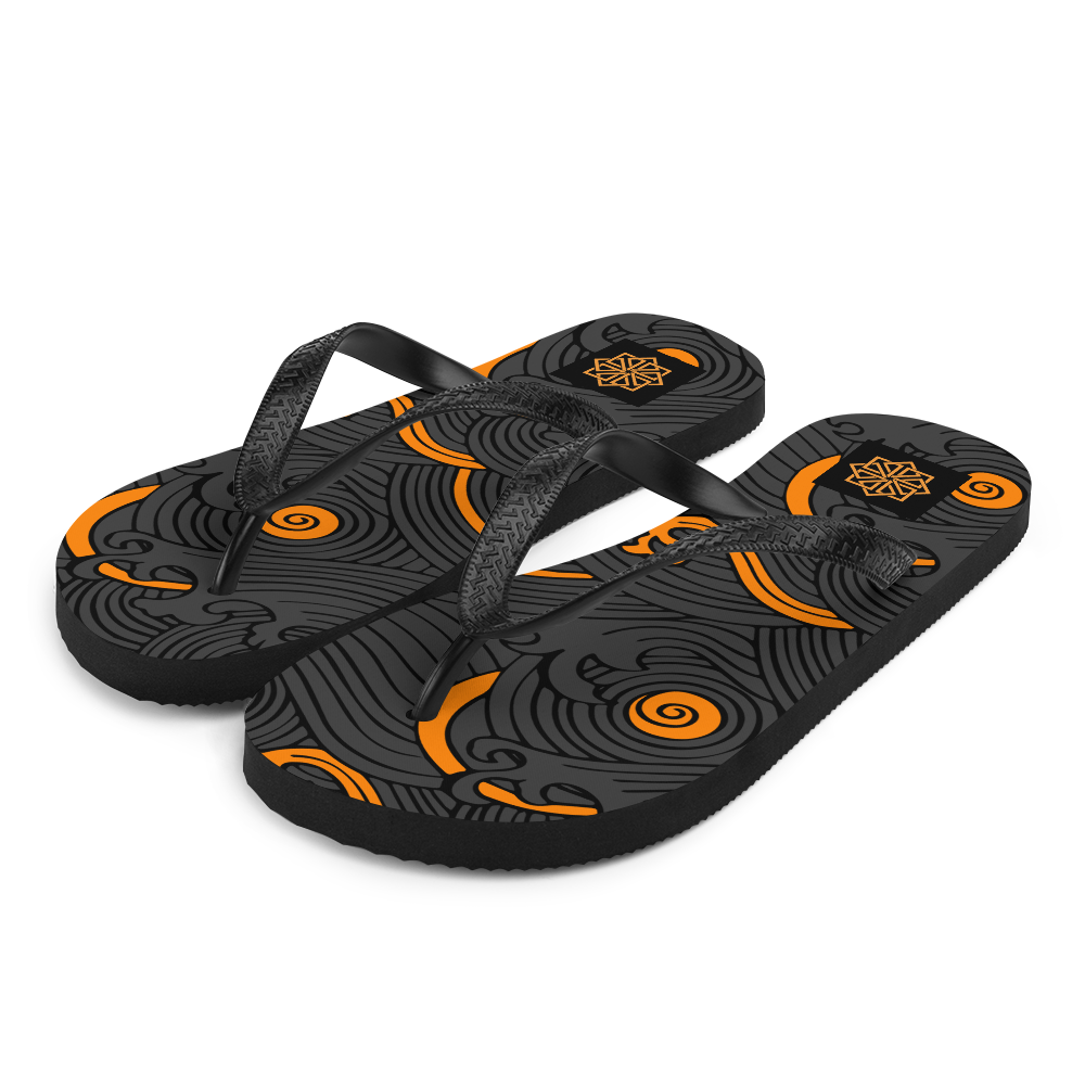kuzushi club haro Flip-Flops (orange)