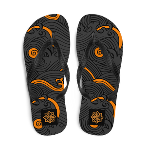 kuzushi club haro Flip-Flops (orange)
