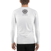 Men's White Belt Broken Rash Guard